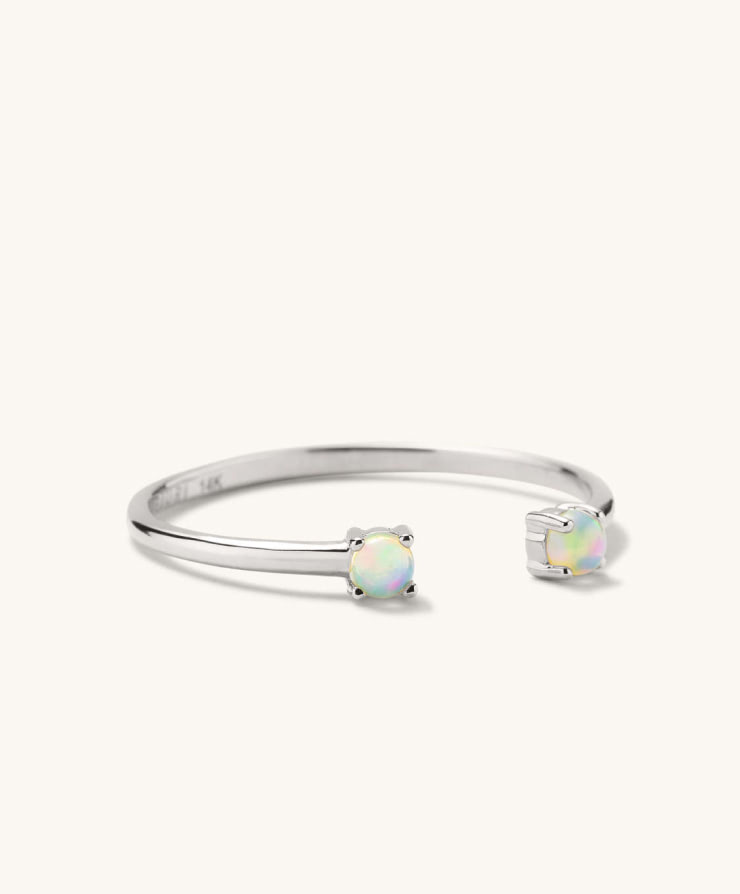e Pavé Diamond Wishbone Ring - Image 2